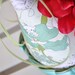 Girls Little Birdy Pink Flower Birthday Party Hat