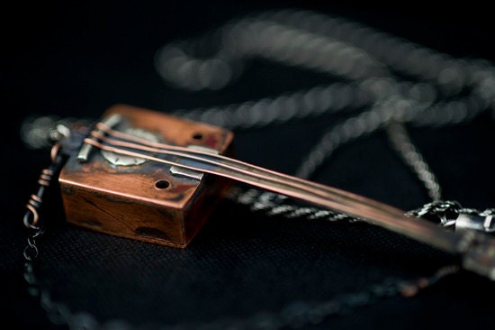 Cigar Box Guitar Handmade Necklace