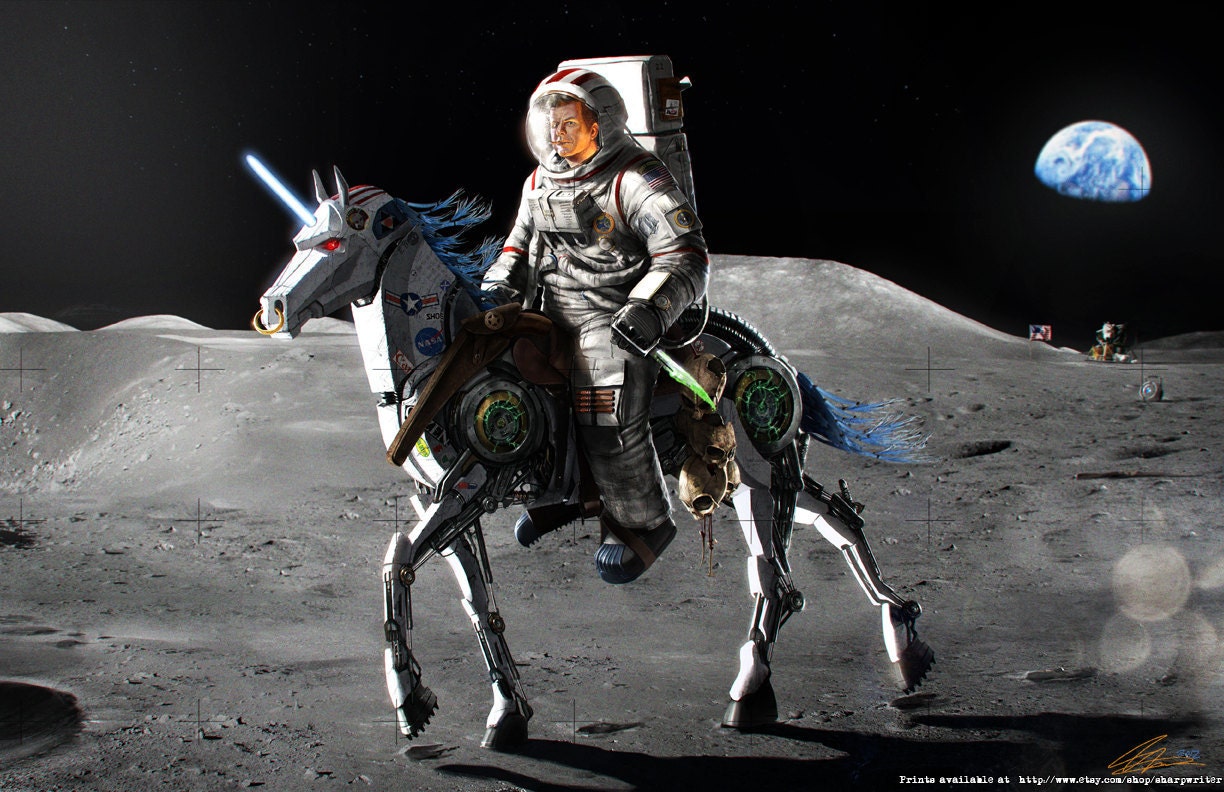 EPIC SIZE John F. Kennedy Alien Hunter 24x36