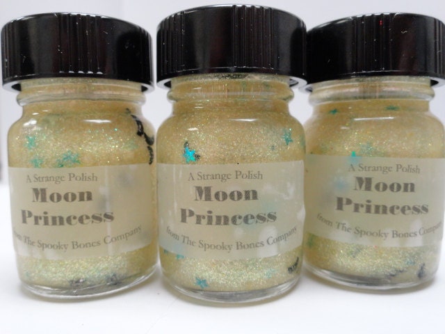 Moon Princess Sailor Moon Series Nail Polish Lacquer Yellow Star Moon Glitter