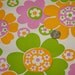1970s Vintage Contact Paper Large Flowers