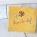 Hanky wallet handkerchief holder embroidered fabric vintage