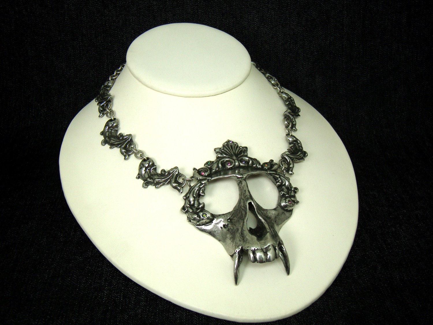 Vervet Monkey Skull Necklace