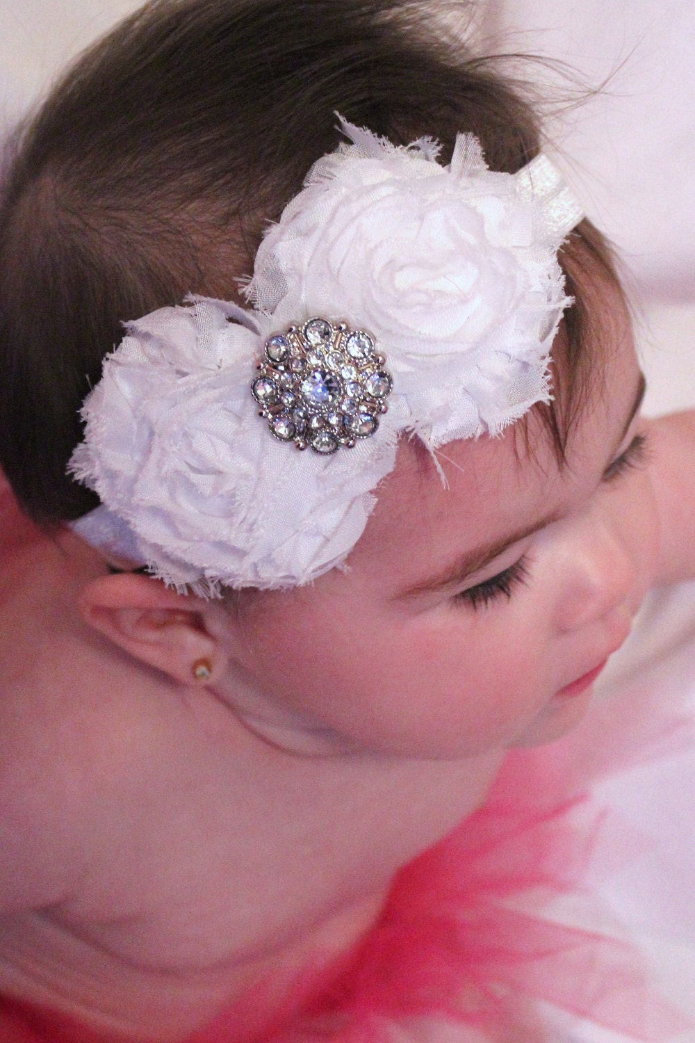 Easter headband- White Rosette Headband- or you choose your colors