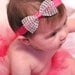 Red Headband with Diamond Bow
