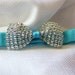 Red Headband with Diamond Bow