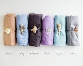 CHOOSE YOUR SET - 2 cotton scarves. Hand dyed cotton scarf. Oversized, lightweight wrap, shawl. Fashion, women accessories. Valentine's