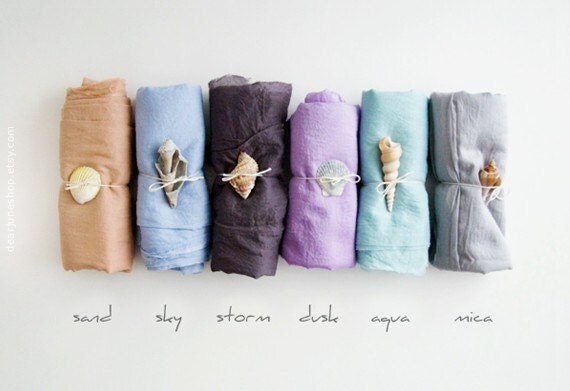 CHOOSE YOUR SET - 2 cotton scarves. Hand dyed cotton scarf. Oversized, lightweight wrap, shawl. Fashion, women accessories. Valentine's