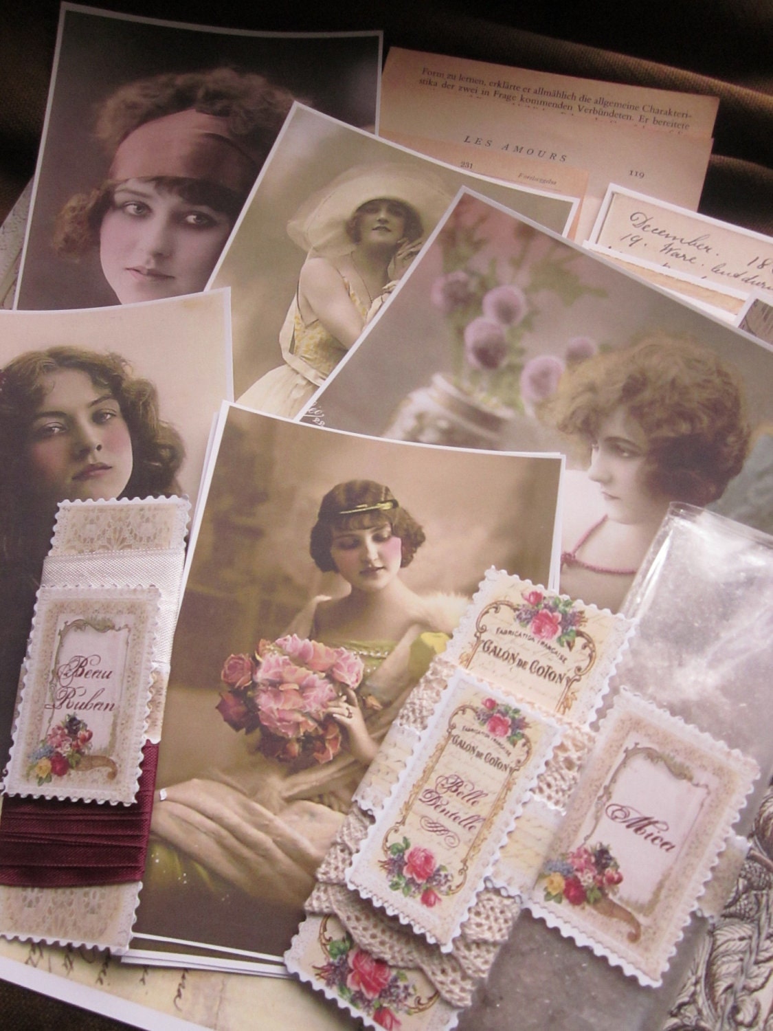 Venice-Paperies Bella e Ephémères- For Cardmaking,Collage, Journaling & Scrapbooking