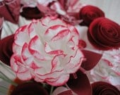 Dyed Carnation Paper Flower - Bouquet Boutonniere Centerpiece Decoration