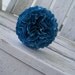 Large Blue Carnation Paper Flower - Rose - Ranunculus