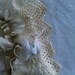 Vintage lace eyelet wrist cuff cufflet bride mother of bride bridesmaid silk ribbon ecru ivory organza cuff original wedding