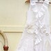 Autumn winter Bride White Rustic dress pearl anthropologie like prairie girl upcycled Linen dress lace dress ruffles