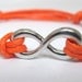 Orange Infinity Bracelet
