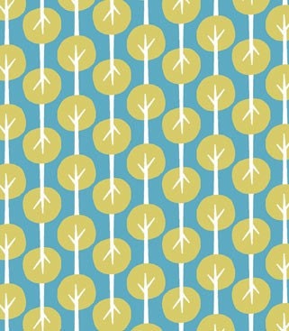Monaluna Organic Cotton - Taali - Trees - 1/2 yard