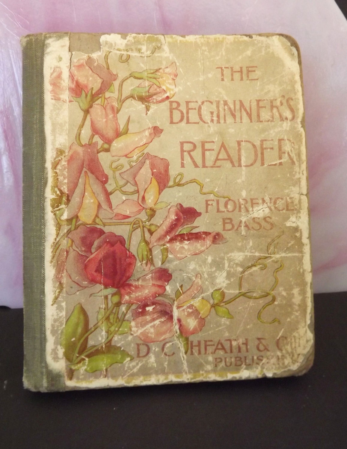 Vintage Antique Book Childs Book First Reader by Florence Bass Animal LIfe Nature Pioneer Life