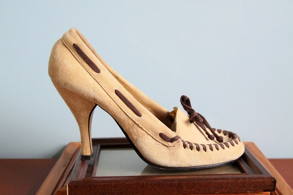 moccasin high heels