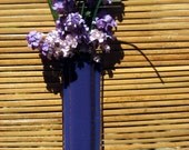 Fused glass wall vase (or pocket)