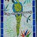 Parrot mosaic wall art
