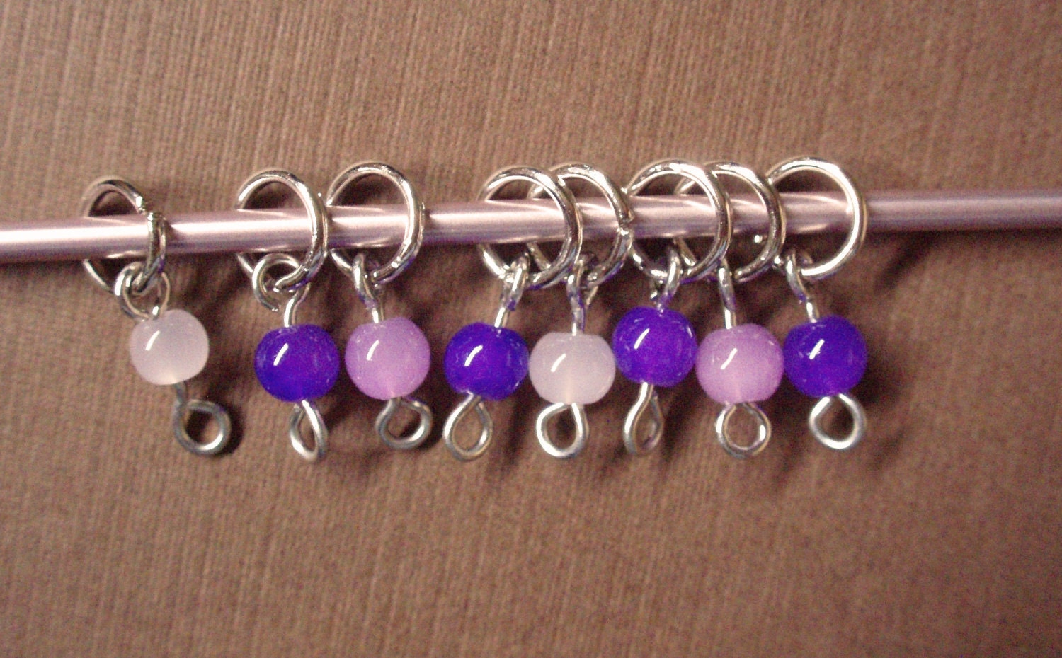 Steilacoom - beaded stitch markers