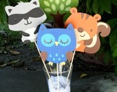 Woodland Creatures Party Center Piece or Table Topper CHOOSE THREE