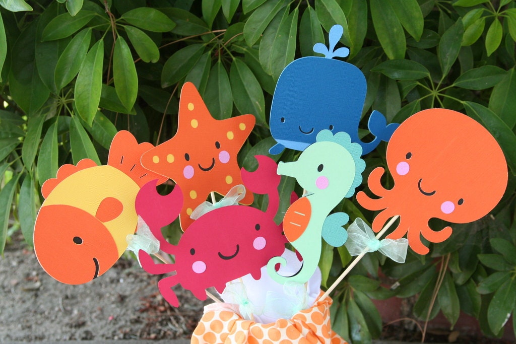 Under the Sea Party Center Piece or Table Topper CHOOSE THREE