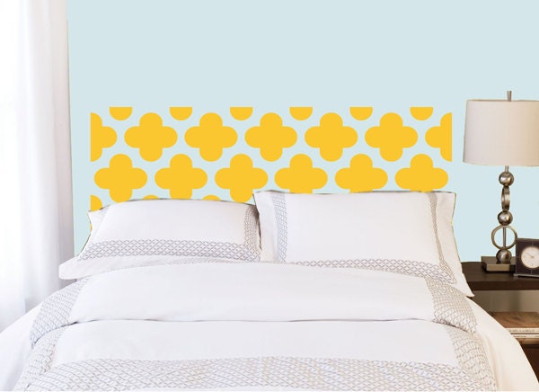 Full/Double Headboard decal  - Vinyl wall sticker decal - Moroccan Pattern