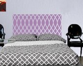 Twin Headboard decal  - Vinyl wall sticker decal - wavy pattern