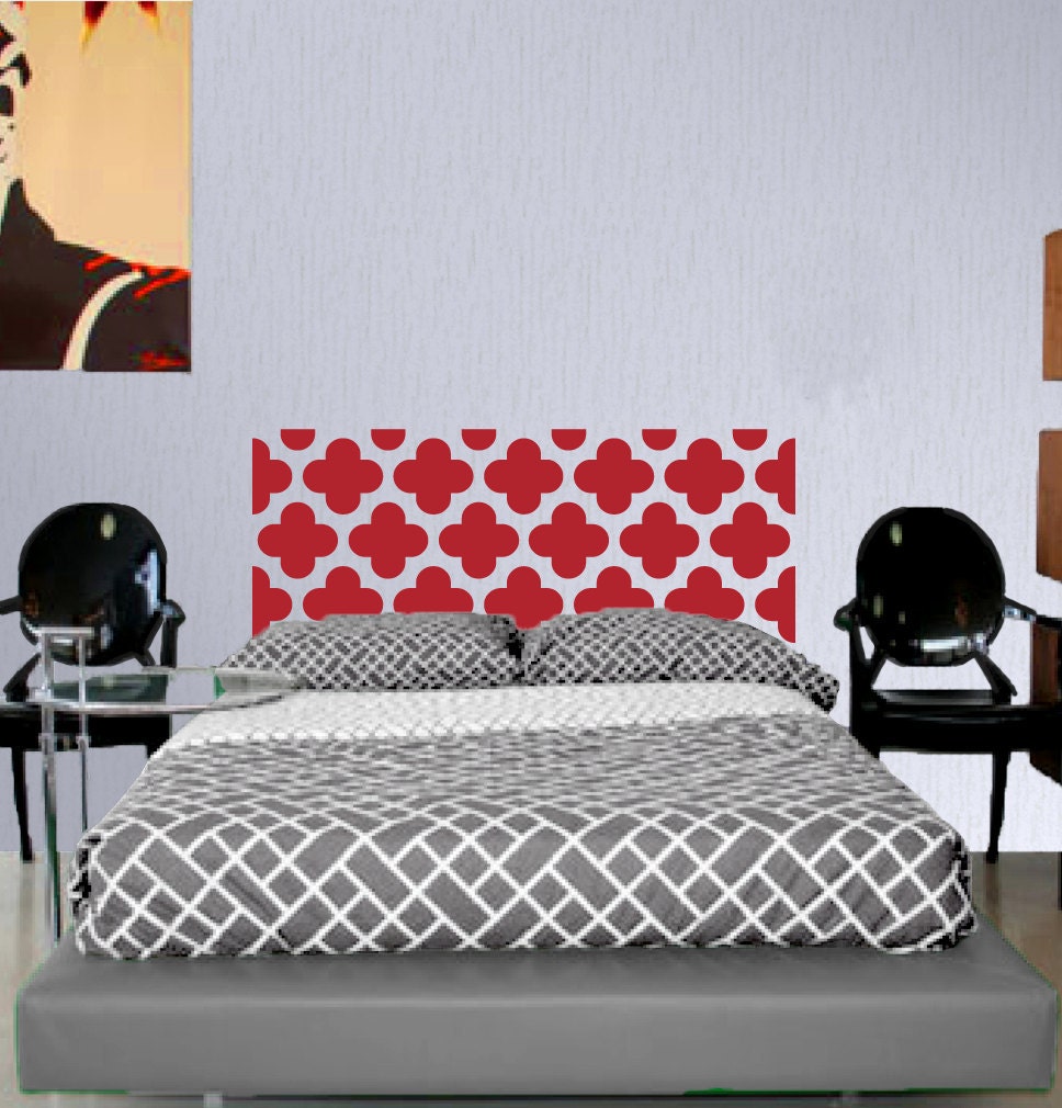 Twin Headboard decal  - Vinyl wall sticker decal - Moroccan Pattern