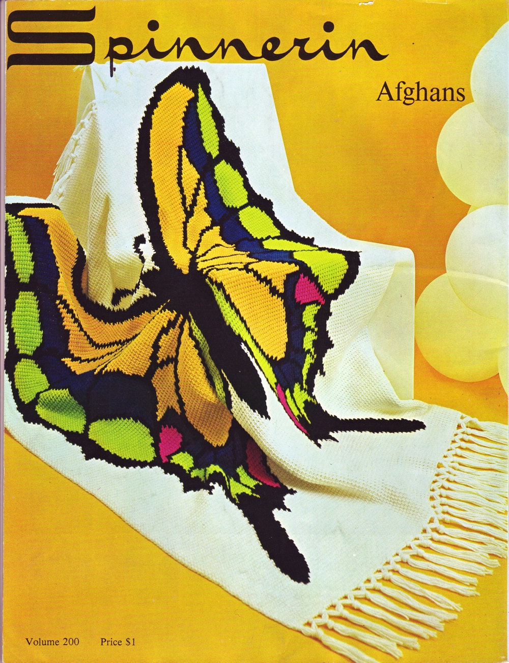 70s Butterfly Afghan - pdf pattern