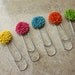 Cabochon Flower Bookmark Jumbo Clip