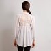 READY TO SHIP Love Lace back raglan button down shirt top grey S M L custom