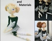 Doll Making Sewing Kit PATTERN TUTORIAL MATERIALS Little Ballerina