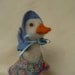Needle Felted Jemima Puddle Duck, Beatrix Potter, OOAK