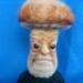 Needlecraft Needle felted Fairy Mushroom Toadstool Collectible Pincushion, OOAK