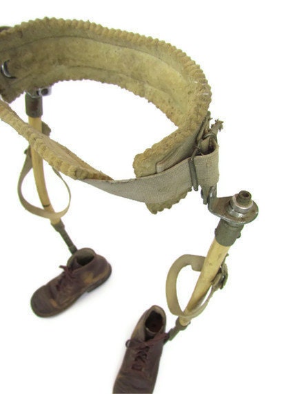 Childrens mechanical leg braces from the 1940s by Oddacious