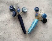 Vintage Button Flower Bouquet Brooch Corsage for Wedding
