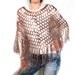 Crochet Fringed Poncho Mohair Lace Spiderweb Poncho Lacy Capelet Fringes Spider Web Lace Wrap Women's Fishnet Poncho MADE TO ORDER - CP0004