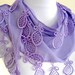 Lavender Special Fashion Lace Shawl /Scarf ivory Lace Trimming combines together,feminine,autumn