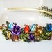 The Alice--Art Deco Crystal Flower Vines Headband -Vintage Wedding-Music Festival