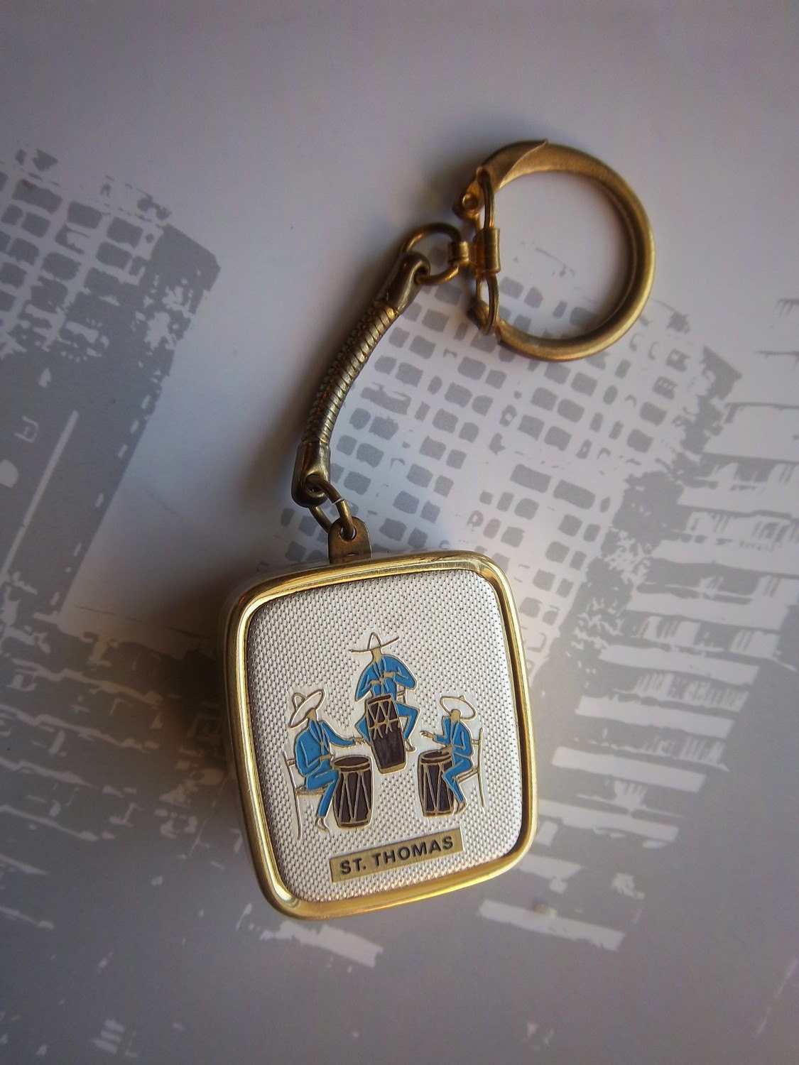 SANKYO Music Box Keychain Vintage by OnceUponAGem on Etsy