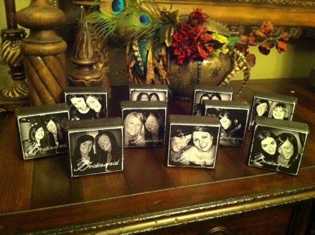 Set of 7 Small Personalized bridesmaid / Maid of Honor Favors / Great wedding party favor / Personalize it with names or tittle