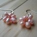 Pink Freshwater Pearl Loops, pale pink, pastel pink, Sprin