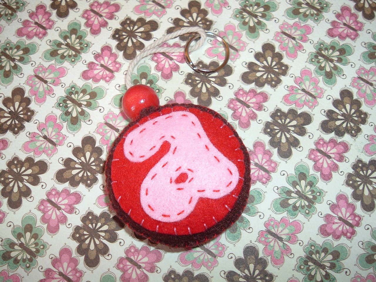 Letter Round Keychain - CUSTOM ORDER