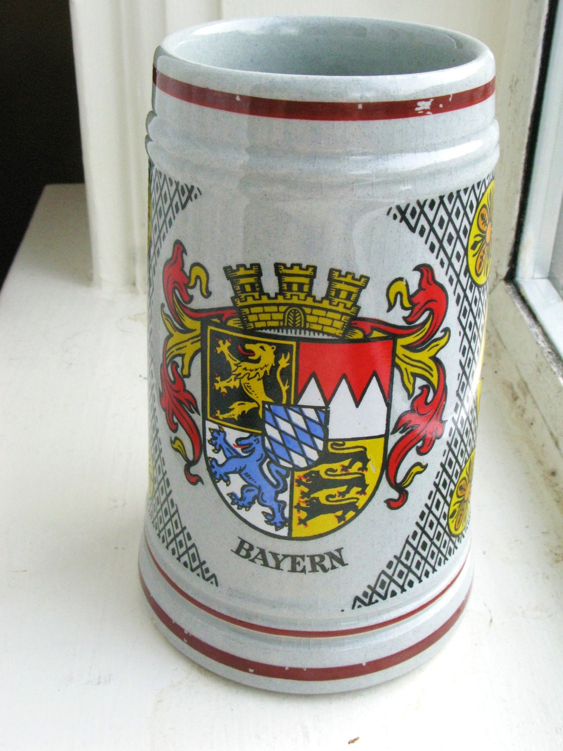 King Bayern Bavarian beer mug / stein made by vintagewestantique