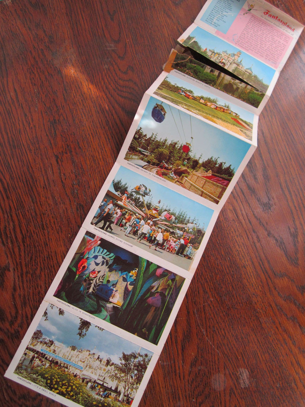 Vintage Disneyland Postcard Folio With Twelve Scenes 1960s