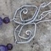 St. Patrick Day Day Sale 20% off / Wire Wrapped Sterling Silver Earrings with Amethyst