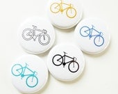 Bicycles Everywhere - Four Bike Magnet Pack - Choose Your Own Colors