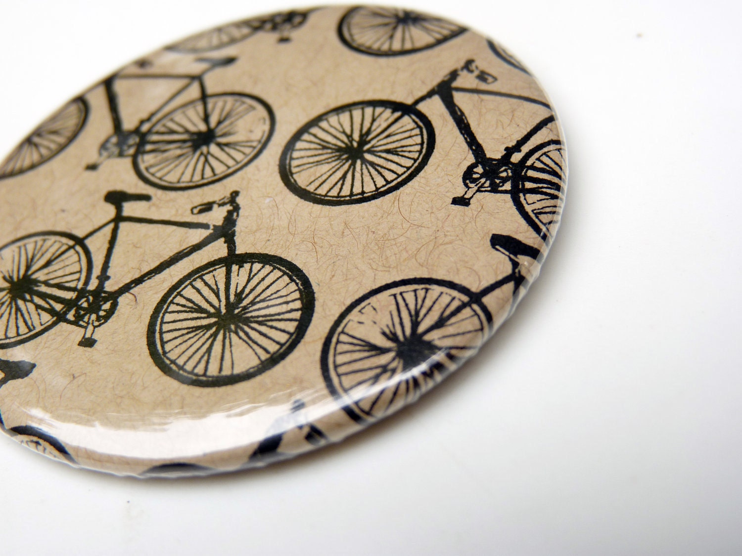 Riding Around on Bicycles - Bicycle Bike Pocket Mirror - Ready to Ship