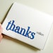 Thanks to the Million Power - White Cardstock Geekery Humor Thank You Card - Choose Your Own Color